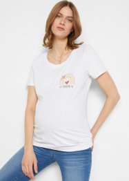 Zwangerschapsshirt met print van biologisch katoen, bpc bonprix collection
