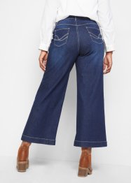 Wide fit stretch jeans, cropped met biologisch katoen, John Baner JEANSWEAR