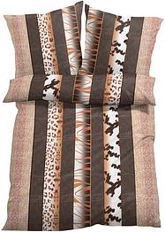 Dekbedovertrek met strepen met animalprint, bpc living bonprix collection
