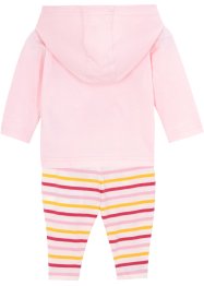 Baby hoodie en legging met biologisch katoen (2-dlg. set), bpc bonprix collection