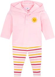 Baby hoodie en legging met biologisch katoen (2-dlg. set), bpc bonprix collection