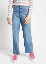 Wide leg mid waist jeans, bonprix