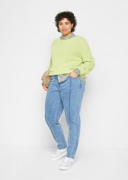 High waist mom jeans met flatteuze naden en comfortband, bpc bonprix collection
