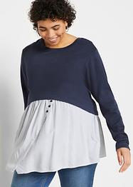 2-in-1 zwangerschaptrui met blouse-inzet, bpc bonprix collection