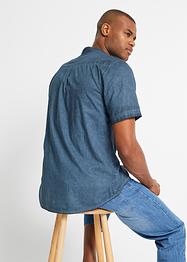 Overhemd in washed out look met korte mouwen, John Baner JEANSWEAR