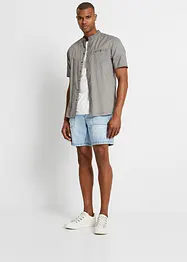 Overhemd in washed out look met korte mouwen, bonprix