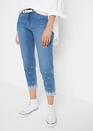 Mid waist 3/4 jeans, straight, bonprix