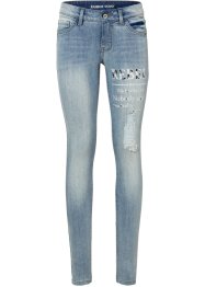 Skinny jeans met print, RAINBOW