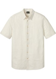 Overhemd van linnenmix met korte mouwen, bpc bonprix collection