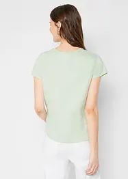 Basic T-shirt met print (set van 2), bonprix