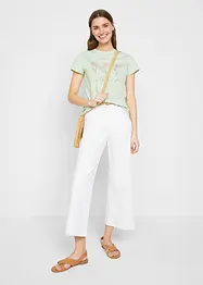 Basic T-shirt met print (set van 2), bonprix