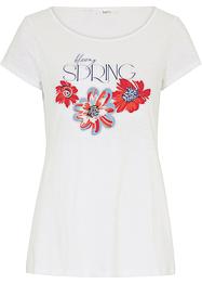 Katoenen shirt van slub garen, korte mouw, bpc bonprix collection