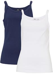 Geribde top (set van 2), bpc bonprix collection