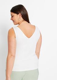 Jersey top met diepe V-hals, BODYFLIRT