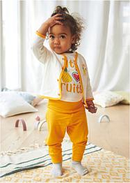Baby shirt en shirtbroek van biologisch katoen (2-dlg. set), bpc bonprix collection