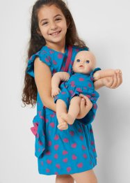 Meisjes jersey jurk, tas en poppenjurk (3-dlg. set) van biologisch katoen, bpc bonprix collection