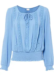 Blouse met gehaakte kant, bonprix