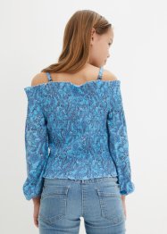 Meisjes blouse met carmenhals, bpc bonprix collection