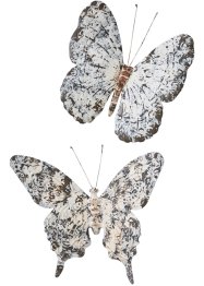 Wanddecoratie vlinders (2-dlg. set), bpc living bonprix collection