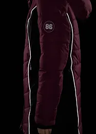 Lange, gewatteerde outdoor jas, waterafstotend, bonprix