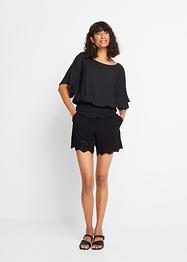 Kimono blouse met smokwerk, BODYFLIRT
