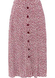 Viscose midi rok met zakken, bonprix