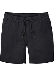 Lange short van mousseline, regular fit, bonprix