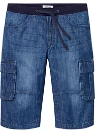 Lange jeans bermuda, loose fit, bonprix