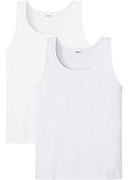 Geribde tanktop (set van 2), slim fit, John Baner JEANSWEAR