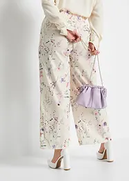 Jersey broek met bloemenprint, bonprix