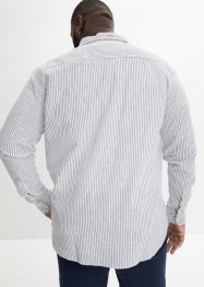 Linnenmix overhemd met lange, oprolbare mouwen, bpc bonprix collection