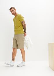 Stretch chino bermuda met comfort fit en lichte glans, regular fit, bpc bonprix collection