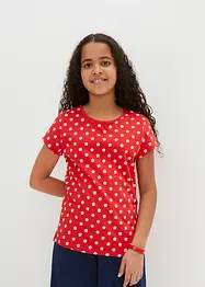 Meisjes T-shirt (set van 2) van puur biologisch katoen, bonprix