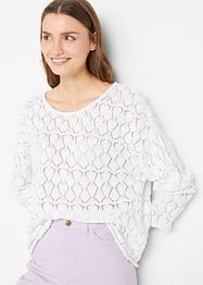 Ajour trui met linnen, bpc bonprix collection
