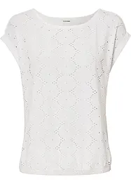 Shirt met broderie anglaise, bonprix