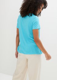 Shirt met elastiek, korte mouw, bpc bonprix collection