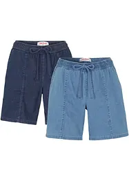 Stretch jeans short (set van 2), bonprix