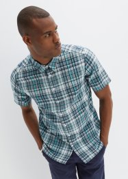 Seersucker overhemd met comfort fit en korte mouwen, bpc bonprix collection