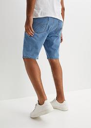 Jeans bermuda met elastiek opzij, classic fit, John Baner JEANSWEAR