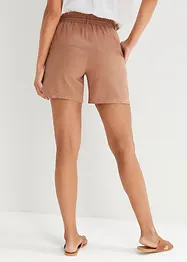 Paperbag short met linnen, bonprix