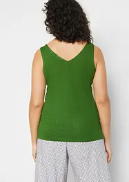 Linnen tanktop, bonprix