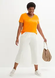 Culotte met linnen, tot op de kuit, bonprix