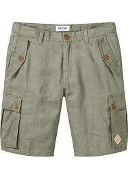 Cargo bermuda van linnen, loose fit, bonprix