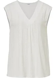 Top met broderie anglaise, bonprix