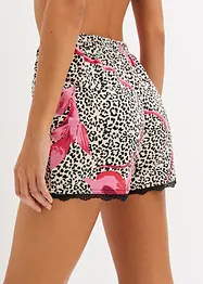 Short met sierlijk kant (set van 2), bonprix