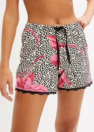 Short met sierlijk kant (set van 2), bonprix