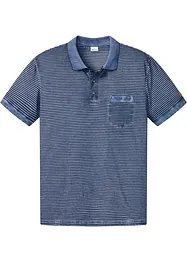Poloshirt in gewassen look, korte mouw, bonprix