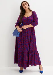 Gedessineerde maxi jurk van soepele viscose, bonprix