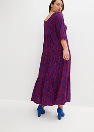 Gedessineerde maxi jurk van soepele viscose, bonprix