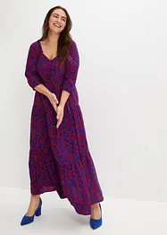 Gedessineerde maxi jurk van soepele viscose, bonprix